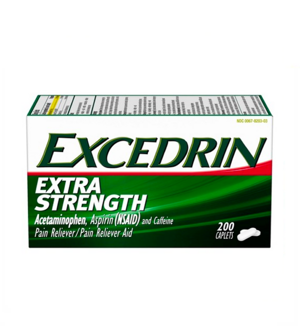 Excedrin Extra Strength Caplets for Headache Pain Relief