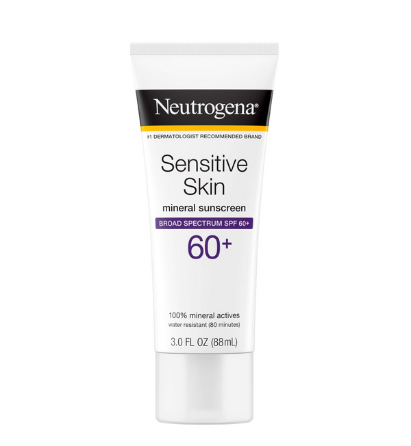 Neutrogena Sensitive Skin Mineral Sunscreen Lotion SPF 60+